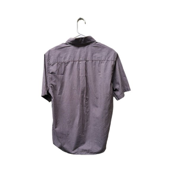 Dockers Men's Short Sleeve Blue and Red Button Down Shirt, Medium, Pre-owned - Picture 4 of 6